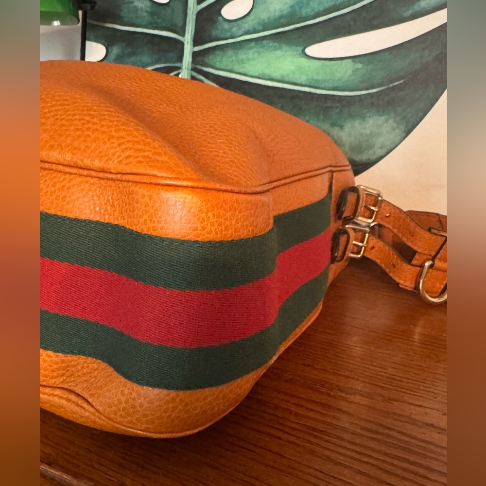 Gucci Heritage Grained Leather Sherry Line Shoulder Bag COA - Picture 10 of 13